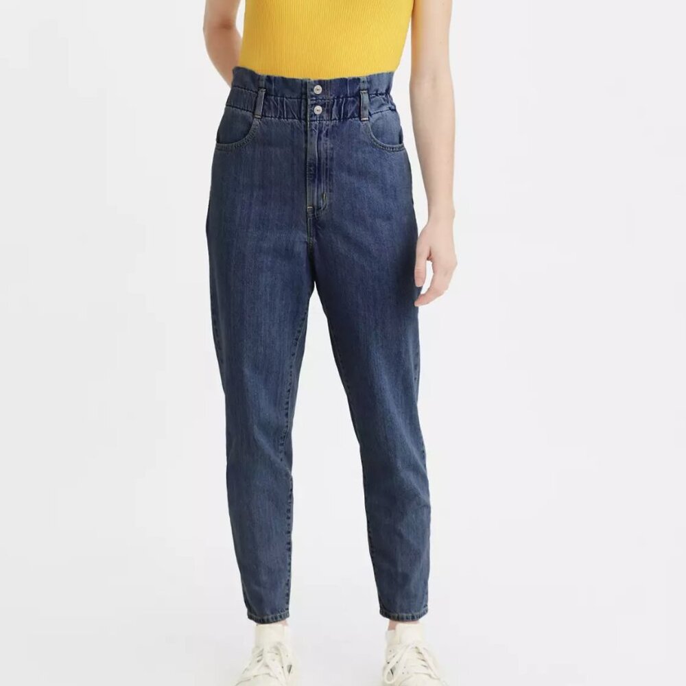 Levi’s 80's High Waisted Paperbag Taper Blue Jeans Size 27